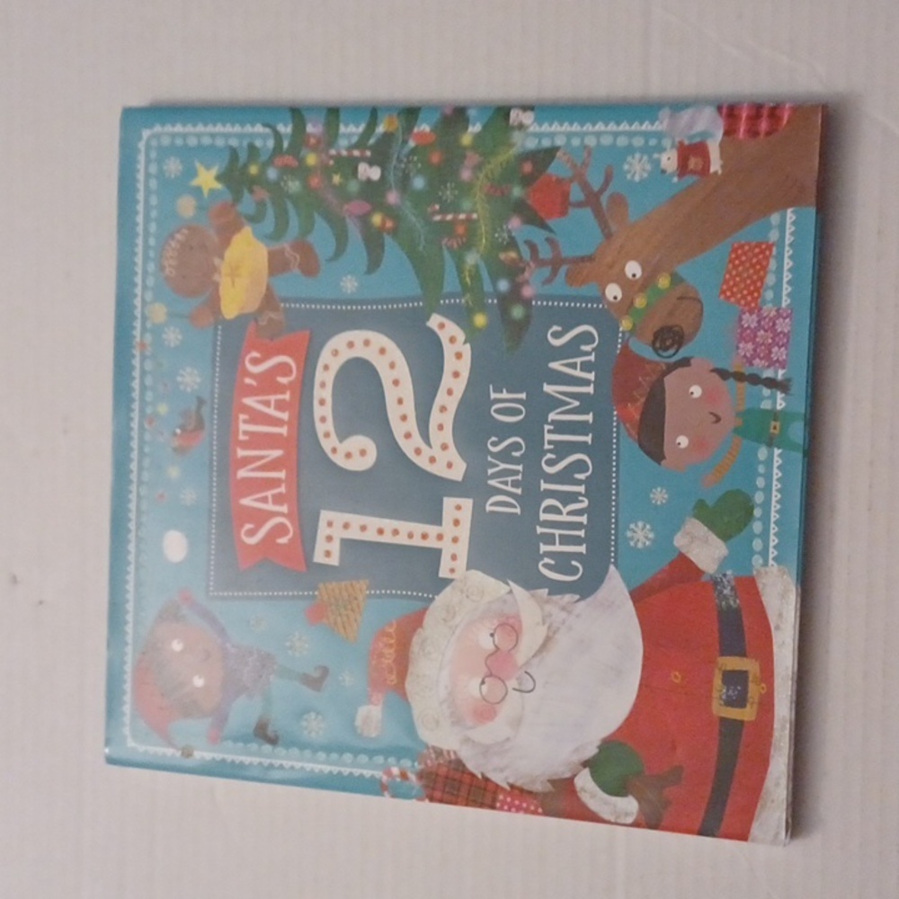 4/$30 Santa's 12 Days of  Christmas - Clare Fennell - Hardcover Book